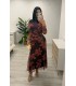 Vestido Amanda cazuela berenjena