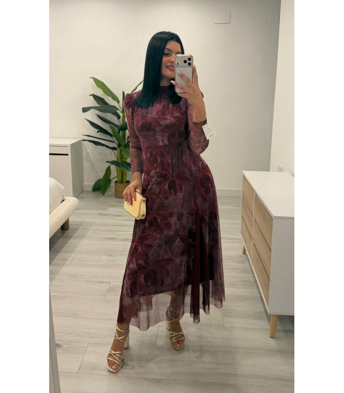 Vestido Tina buganvilla