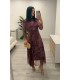 Vestido Tina buganvilla