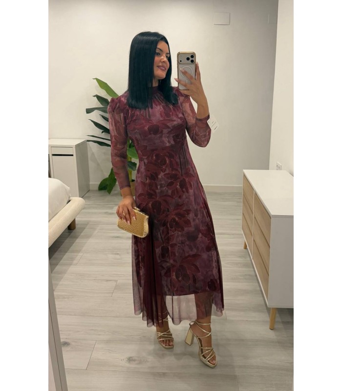 Vestido Tina buganvilla