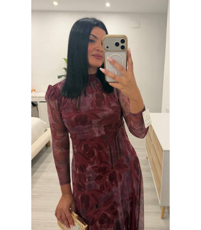 Vestido Tina buganvilla