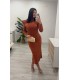 Vestido Carol cazuela