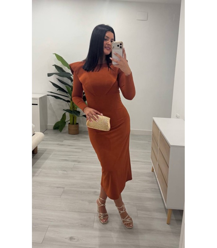 Vestido Carol cazuela