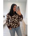 Jersey animal print azul