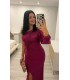 Vestido Melisa buganvilla