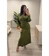Vestido cachemir verde