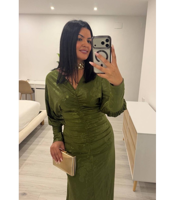 Vestido cachemir verde