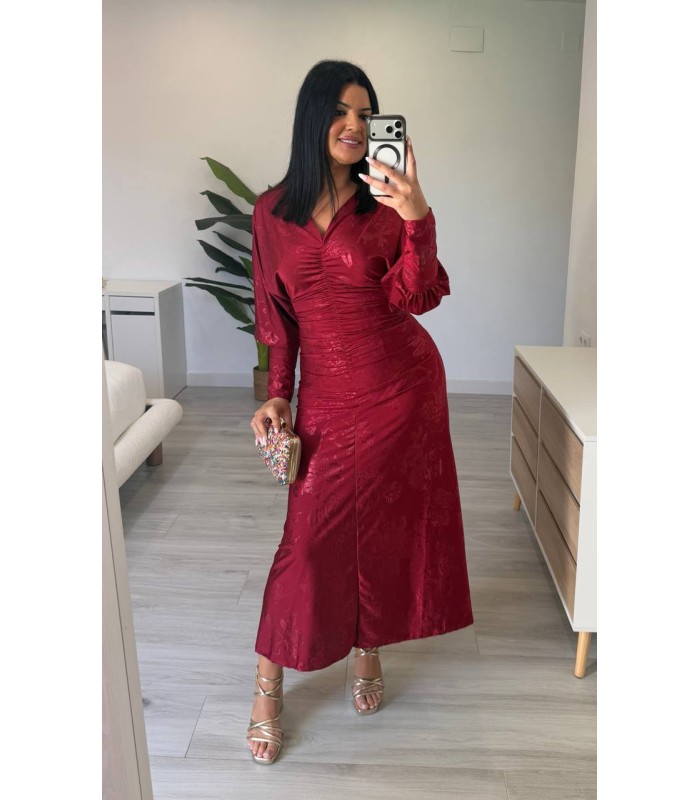 Vestido cachemir rojo