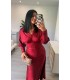 Vestido cachemir rojo