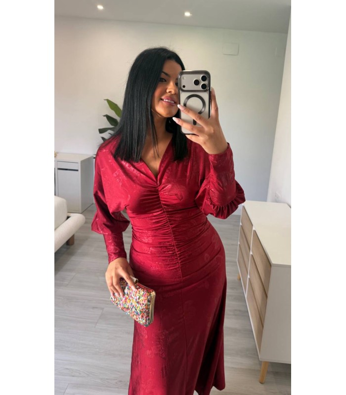 Vestido cachemir rojo