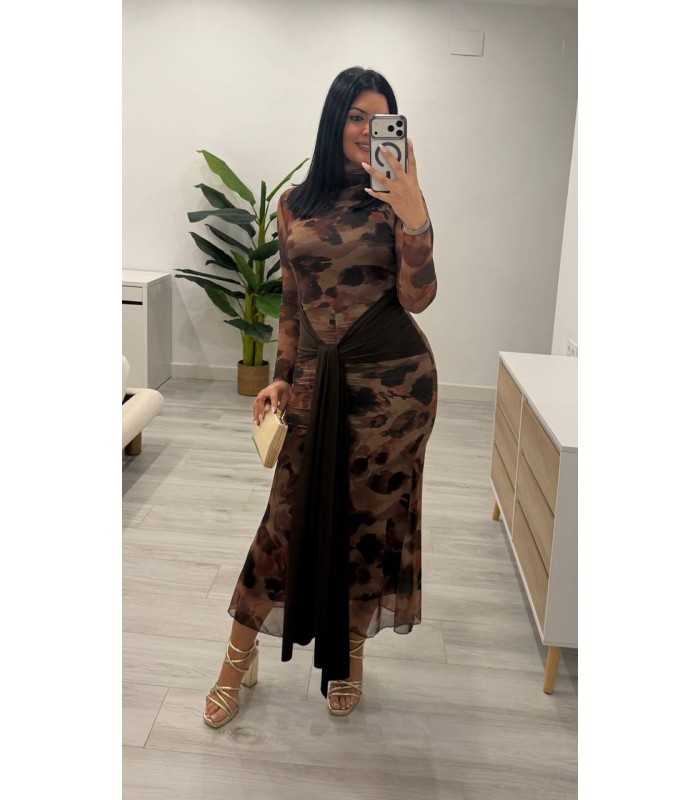 Vestido Griselda marrón