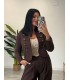 Chaqueta botones marrón