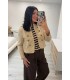 Chaqueta botones cruda