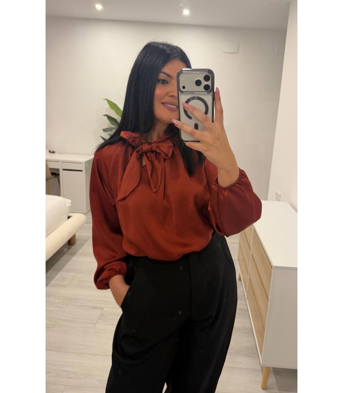 Camisa satén lazada cazuela