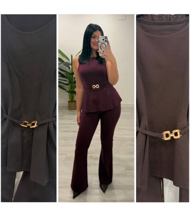 Conjunto con cinturón Zara