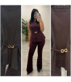 Conjunto con cinturón Zara