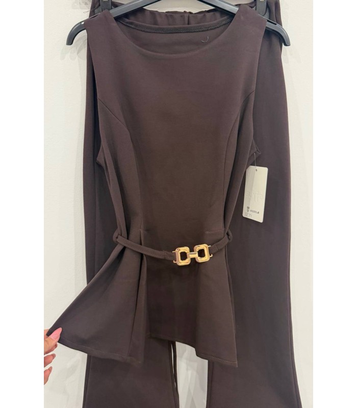 Conjunto con cinturón Zara