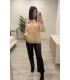 Pantalón cuero negro