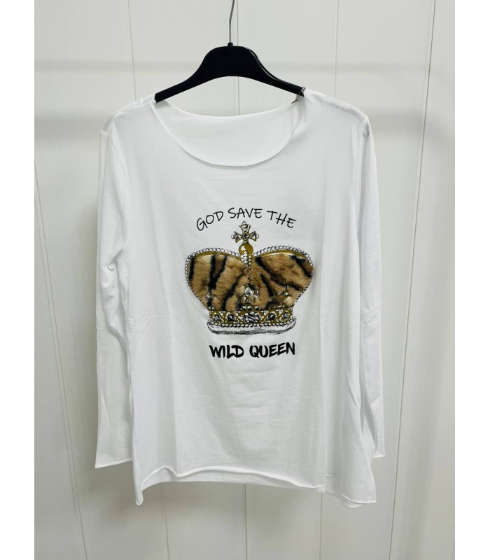 Camiseta algodón corona