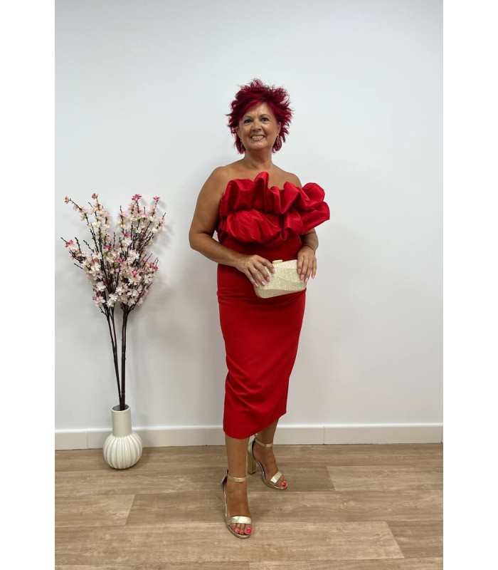 Vestido Dina rojo