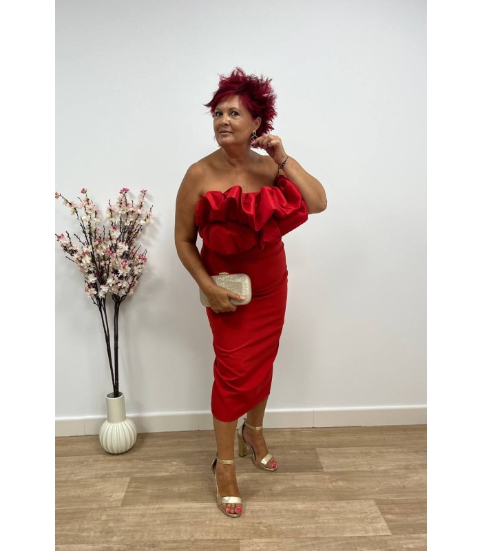 Vestido Dina rojo