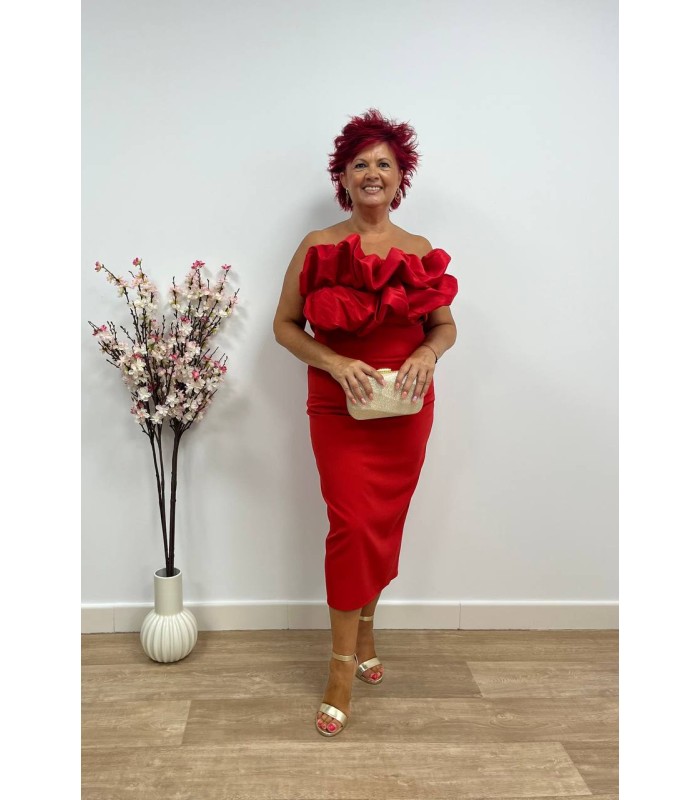Vestido Dina rojo
