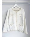 Chaqueta punto Chanel blanco