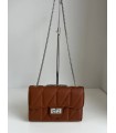 Bolso camel plata