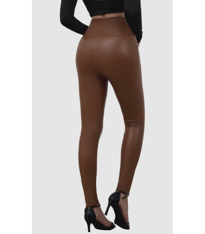 Legging poli piel marrón