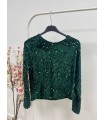 Blusa lentejuela verde