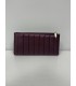 Cartera acolchada grande wine red