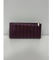 Cartera acolchada grande wine red