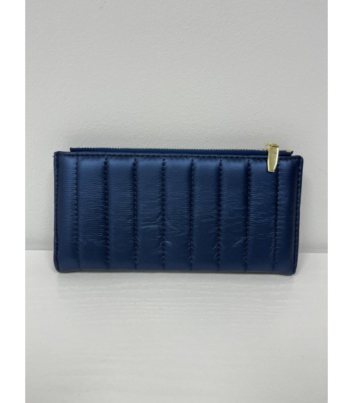 Cartera acolchada grande deep blue