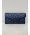 Cartera tapeta acolchada grande deep blue