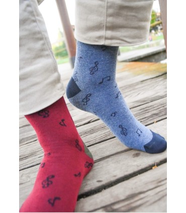 Calcetín notas musicales