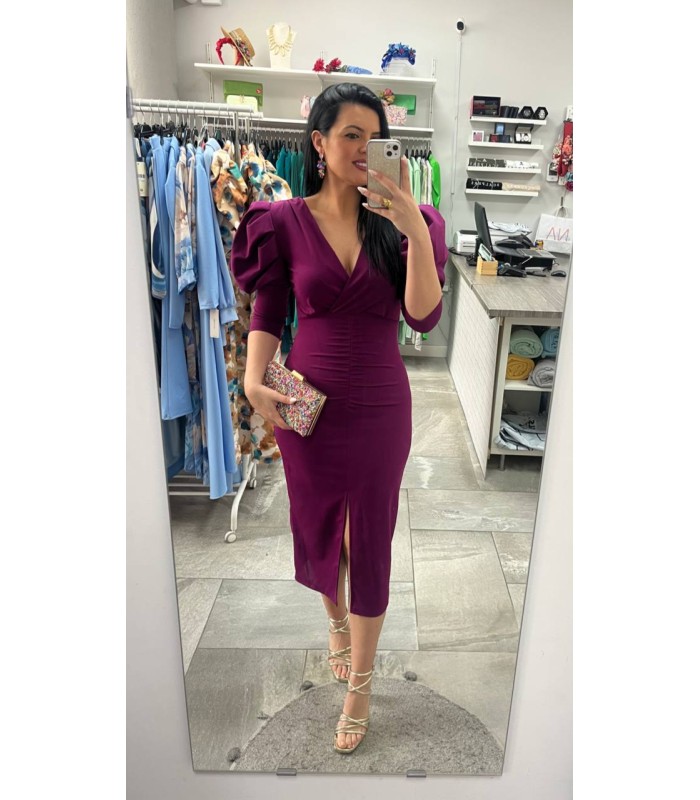 Vestido Nisea berenjena