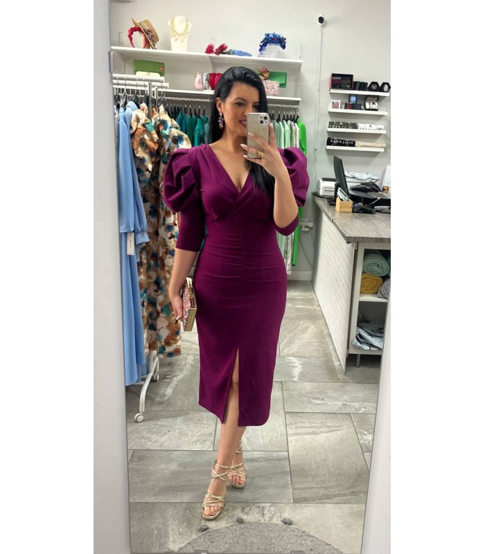 Vestido Nisea berenjena