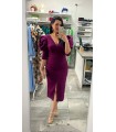 Vestido Nisea berenjena