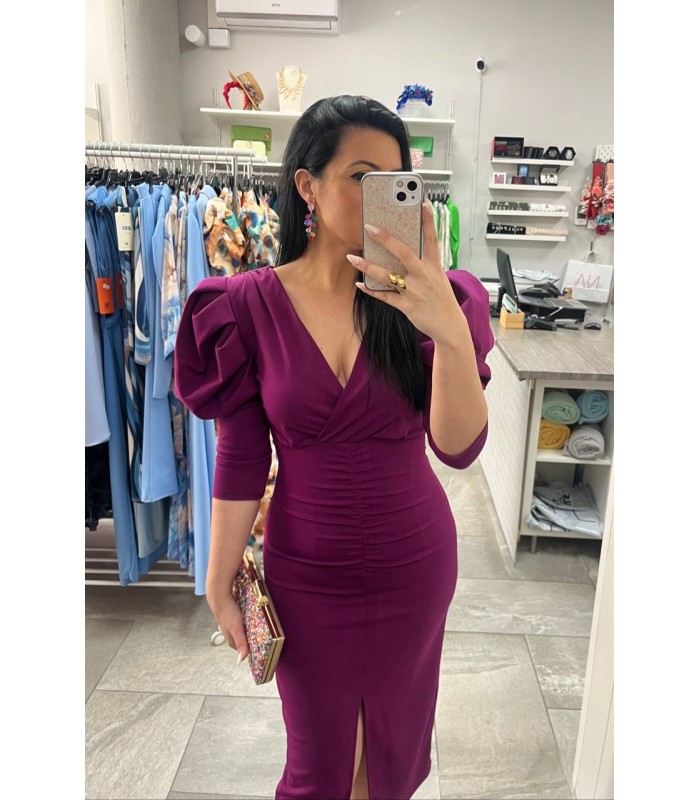 Vestido Nisea berenjena