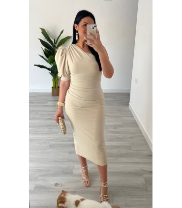 Vestido Leity crudo