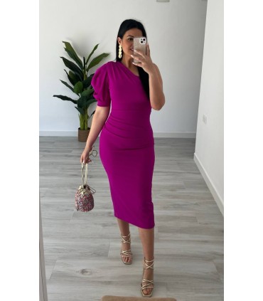 Vestido Leity buganvilla