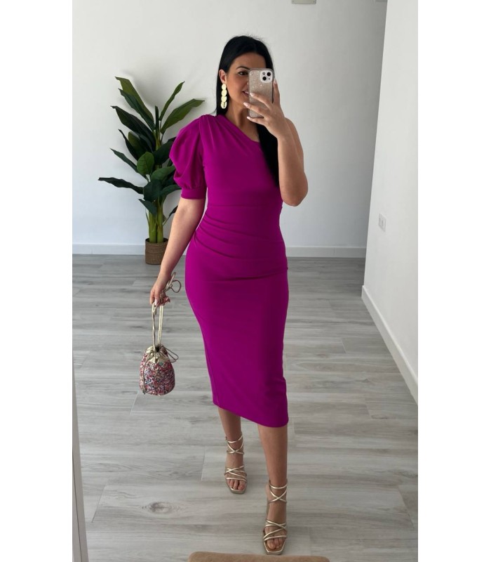 Vestido Leity buganvilla
