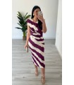 Vestido nudo mezclas buganvilla
