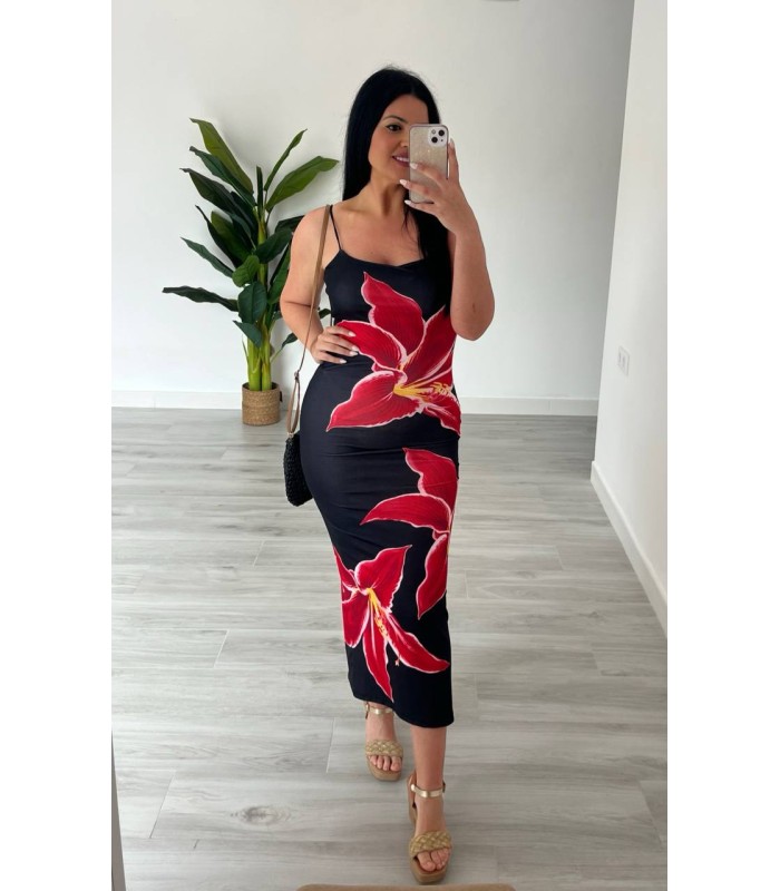Vestido Tropical negro