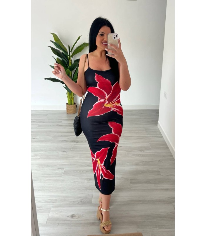 Vestido Tropical negro
