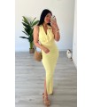 Vestido evilla corazón amarillo