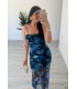Vestido Florida azulina
