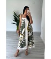 Vestido lino verde