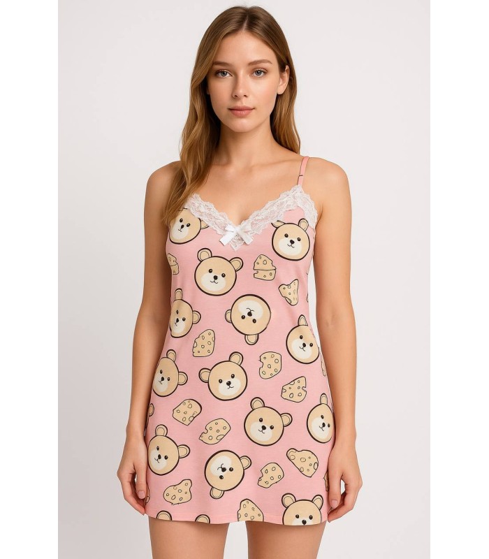 Vestido pijama algodón Osito