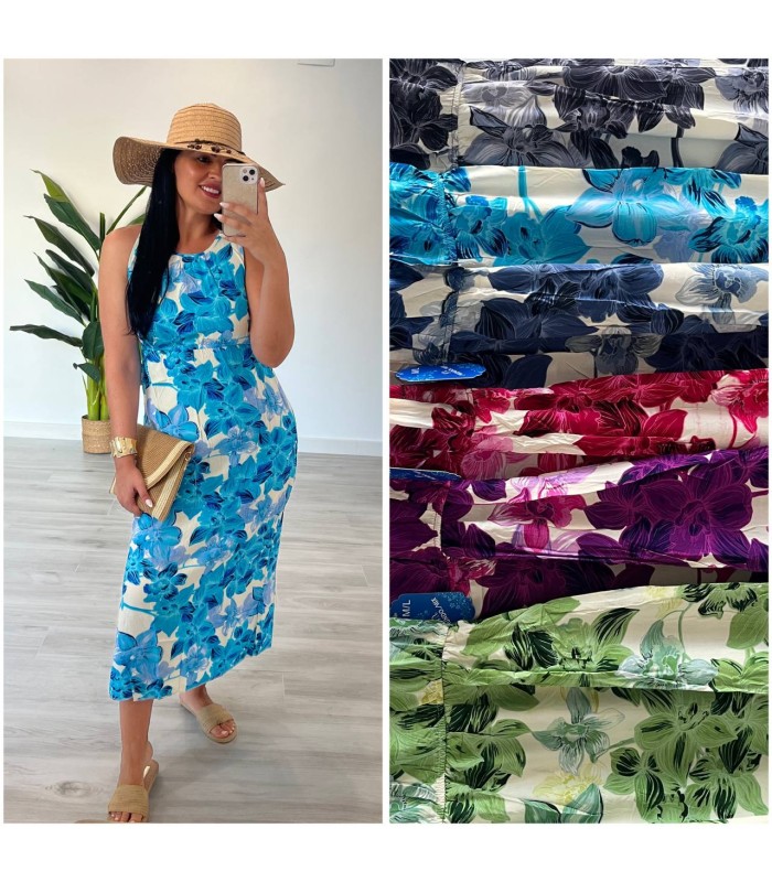 Vestido midi Tropical